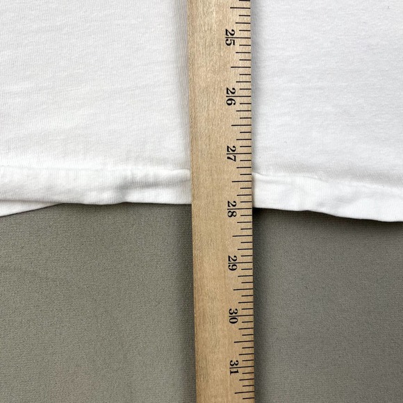 Vintage Led Zeppelin T-Shirt Size Large White Rock Band Portrait Drawing Art 90s - Picture 10 of 11